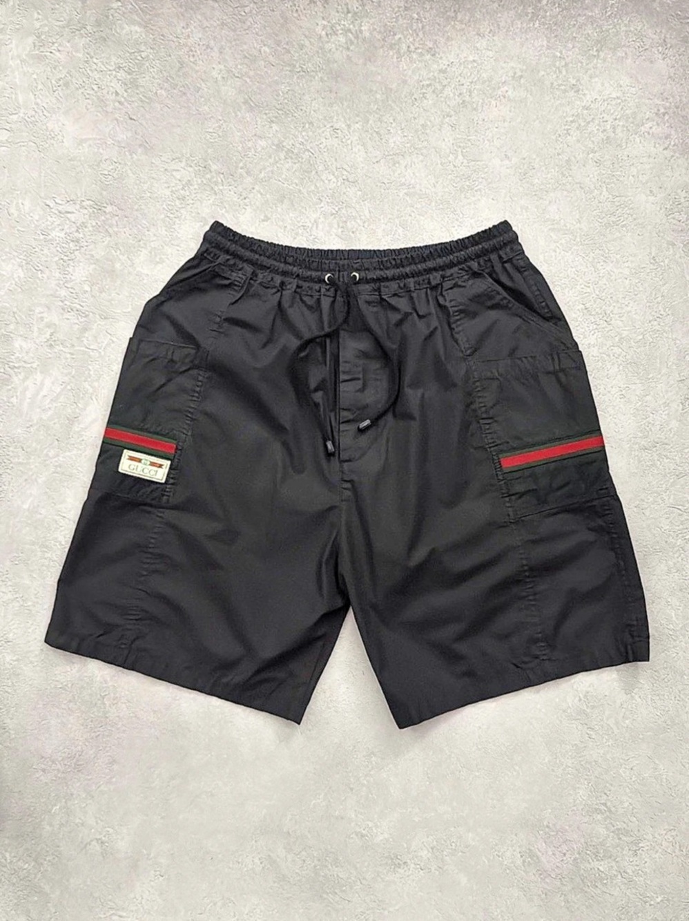 Gucci Logo Patch Web Detail Shorts